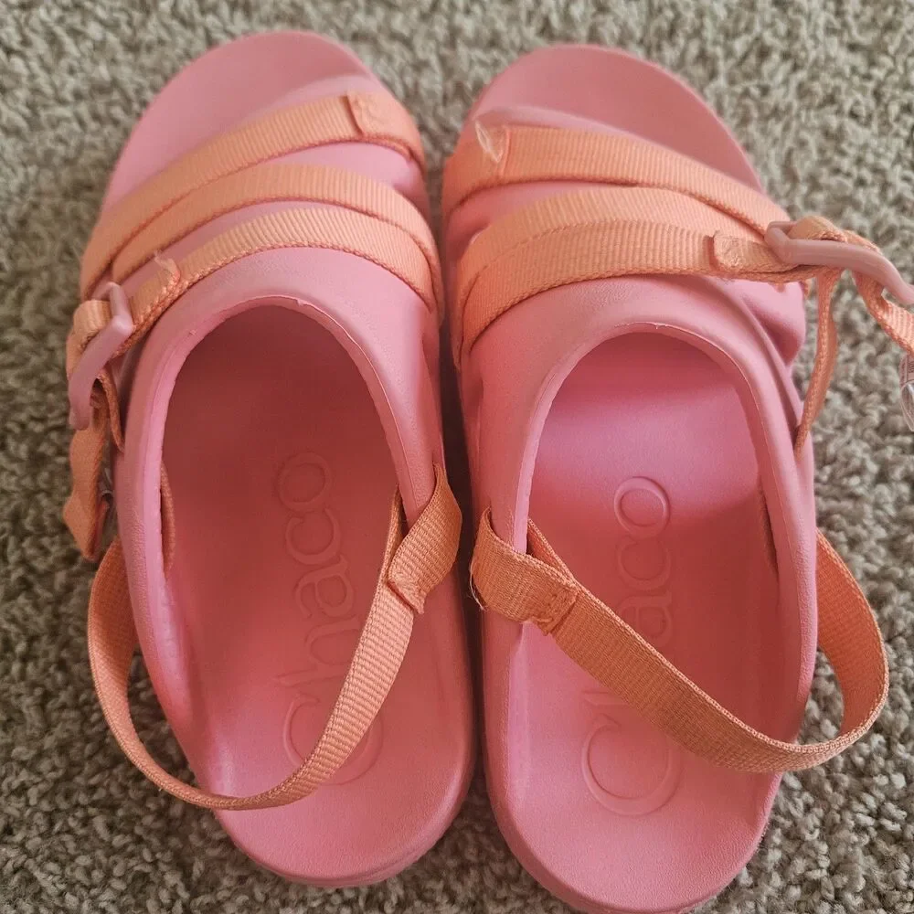Chaco Chillos Sport Sandals Pink Girls Kids Youth Size 4 M Summer